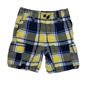Gymboree Kids Plaid Shorts Size 4T Boys Cargo Shorts with Pockets 100% Cotton